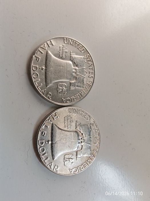 Half dollar silver 50 цента сребро