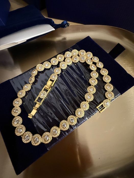 Set Swarovski Angelic auriu / colier - brățară - cercei