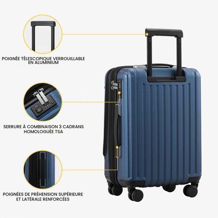 Valiză de cabină LEVEL8 din ABS+PC