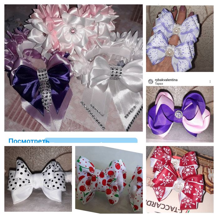 Ручная работа - банты канзаши