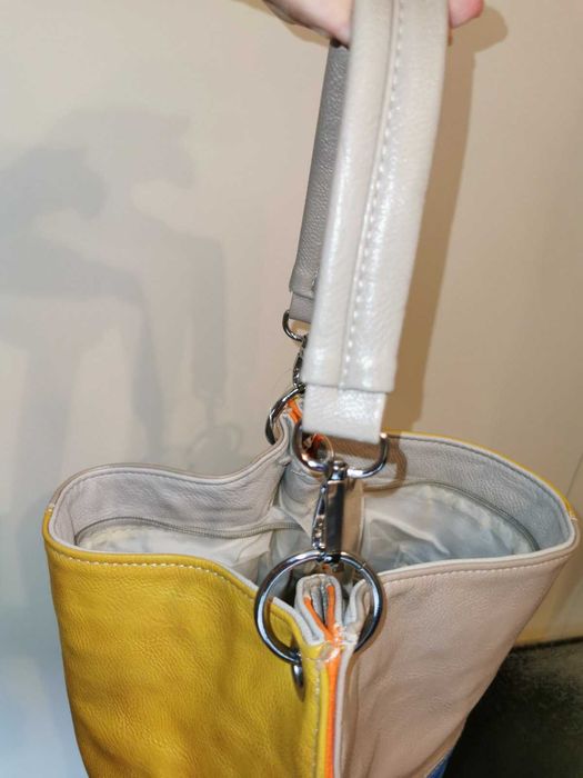 ЕСТЕСТВЕНА кожа чанта размер 35 / 29 см