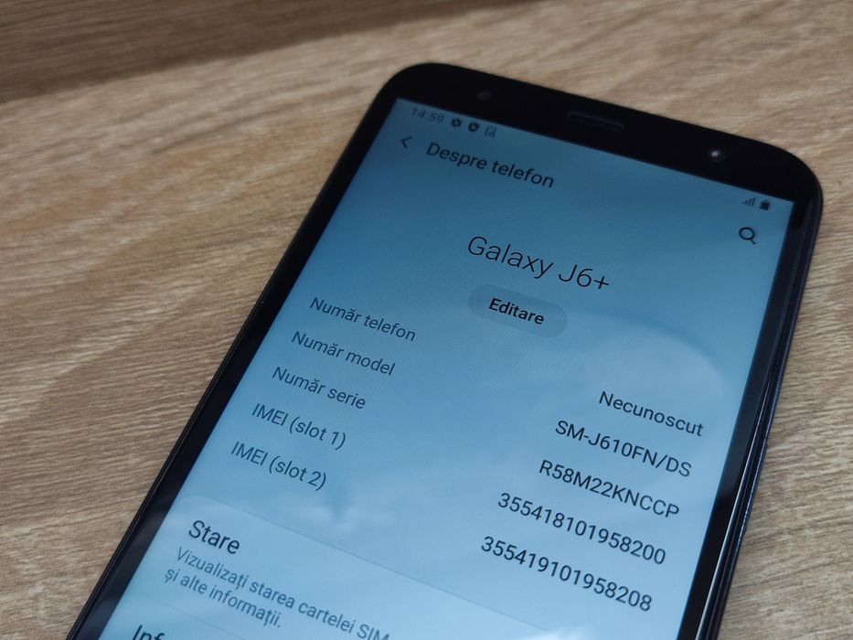 Samsung Galaxy J6+ (J610) 32GB Black IMPECABIL