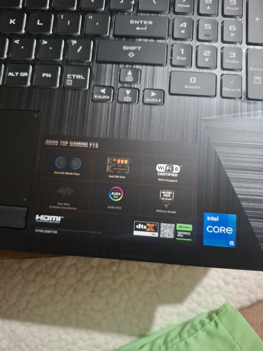 Laptop Asus gaming tuf F15 FX506HF