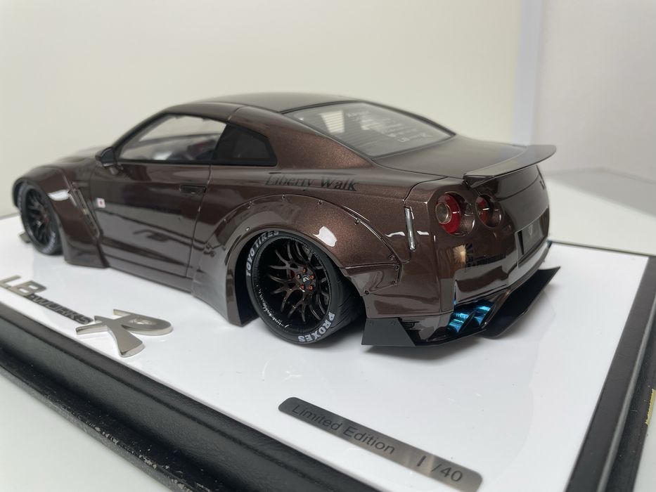 Nissan GT-R R35 LB Works 1/18 Make Up / Prior Design 1/18 GT SPIRIT ...