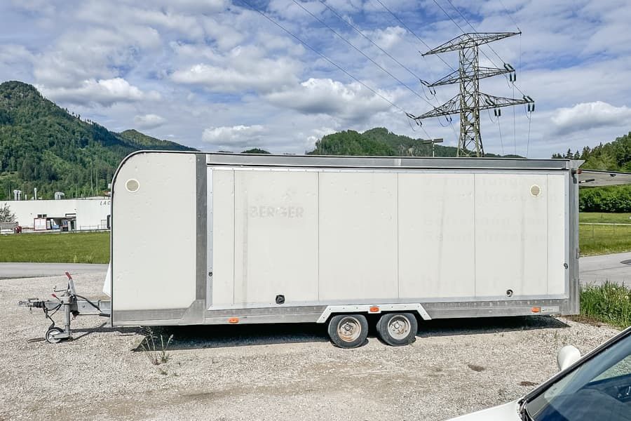 Двуосно алуминиево ремарке (фургон / автовоз) Cresci AF 25L