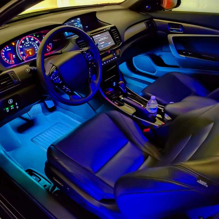 LUMINI AMBIENTALE auto banda LED RGB kit set ILUMINARE ambientala auto