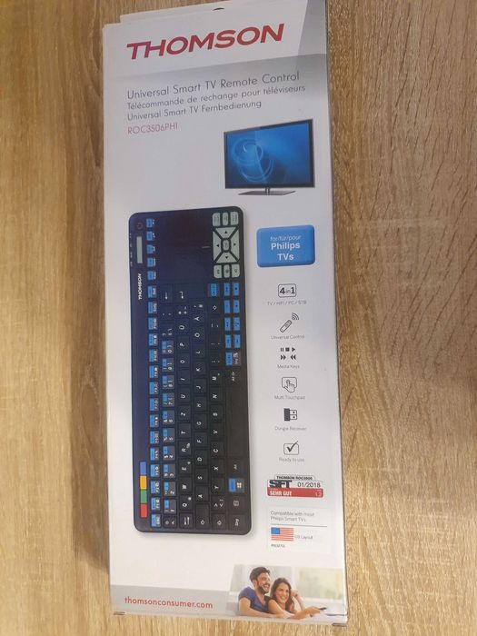 Tastatură wireless pt SmartTV PHILIPS și PC-uri, Thomson ROC3506PHI