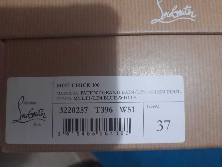 Pantofi Christian Louboutin hot chick 100 multicolor