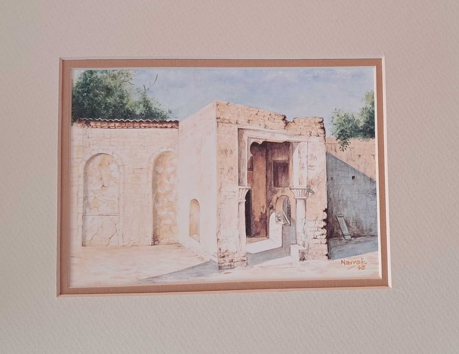 Принтове с паспарту- традиционни арабски къщи