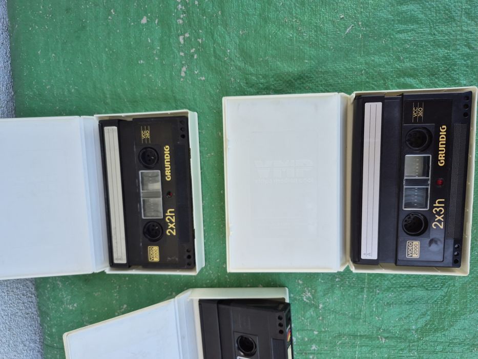 Vând 5 casete video 2000 VCC originale Grundig, Siemens, Sony 120,240,