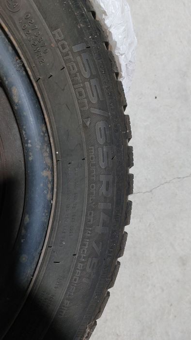 Anvelopa iarna Nokian 155/65/R14 cu janta sau fara, stare f buna