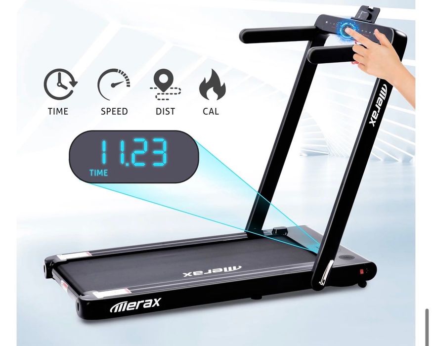 ПЪТЕКА ЗА БЯГАНЕ Merax 2.25 HP Electric Foldable Treadmill 2-in-1 Running Machine With Remote Control