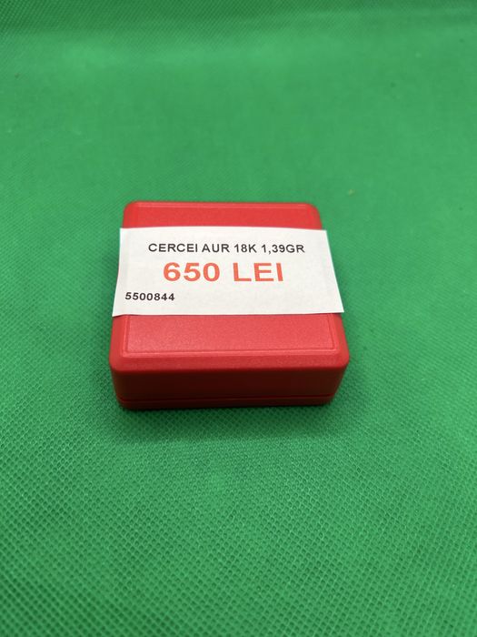Cercei aur 18k 1.39 gr•Amanet Lazar Crangasi•55008