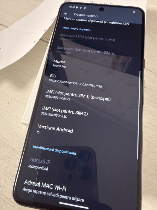 Google Pixel 8 Pro 128Gb Full Box ca Nou