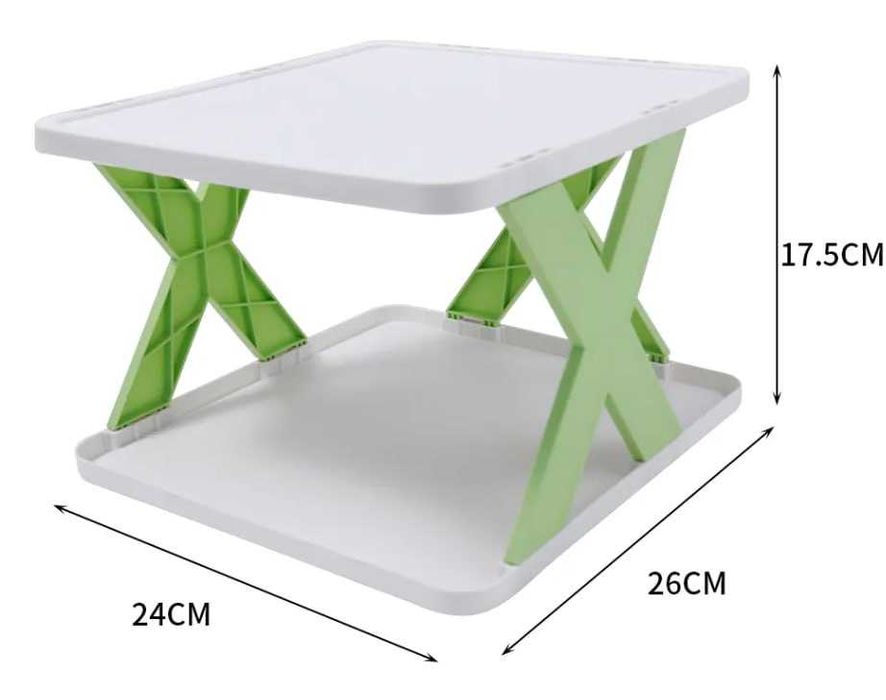 7-слойная пластиковая полка для обуви 26x247x100 см p1