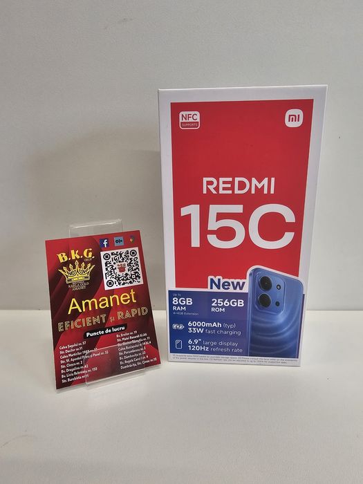 Redmi 15C sigilat 256gb Amanet BKG