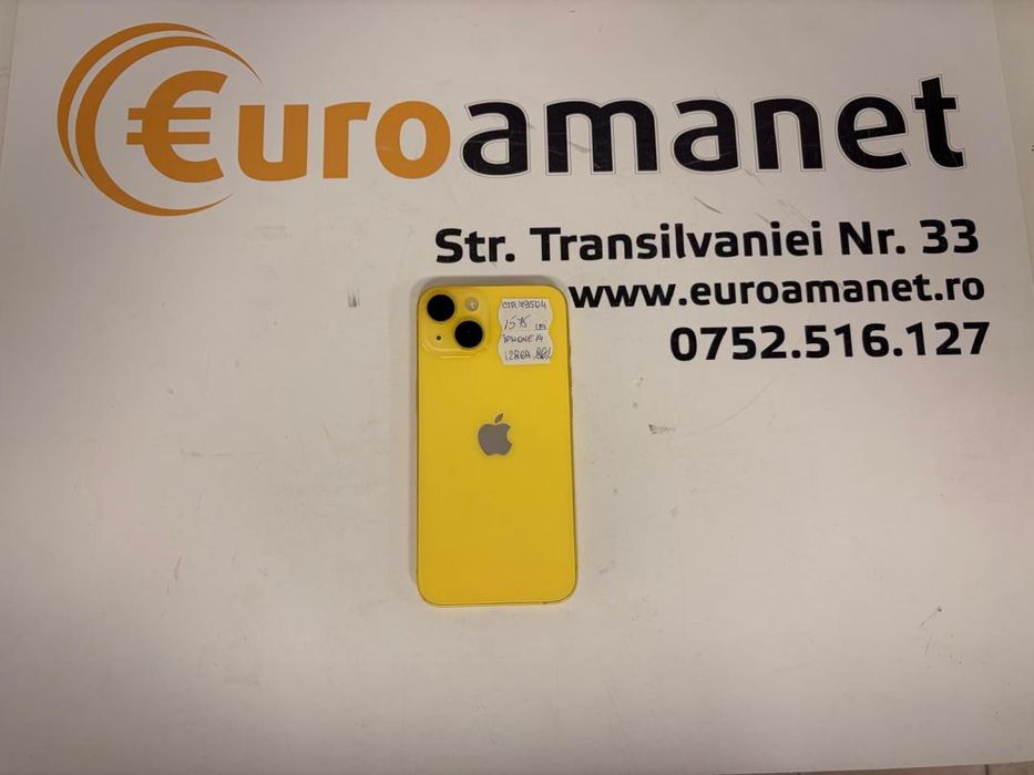 Telefon Apple iPhone 14, 128GB, 5G, Yellow (bat.86%) -T-