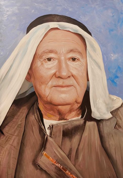 Tablou,portret realizat manual