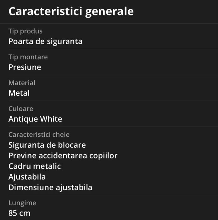 2 x poarta siguranta Otel