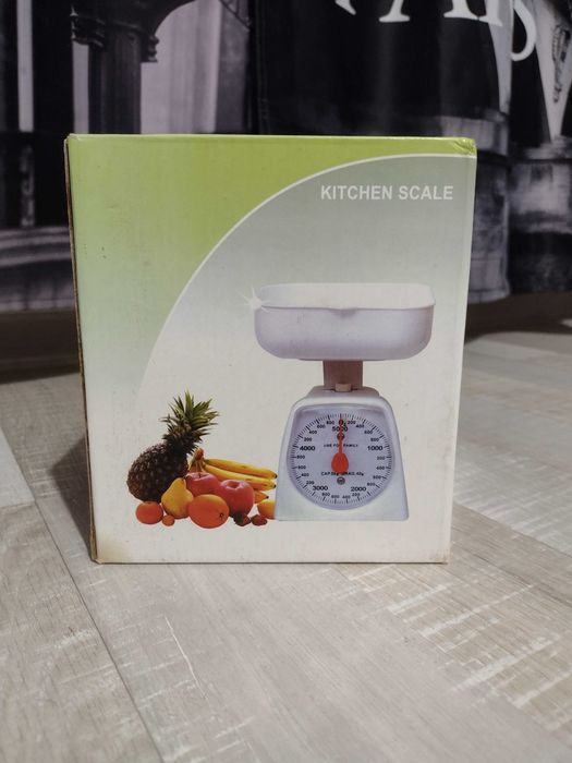 Cantar mecanic de bucatarie 5 kg, verde, NOU SIGILAT