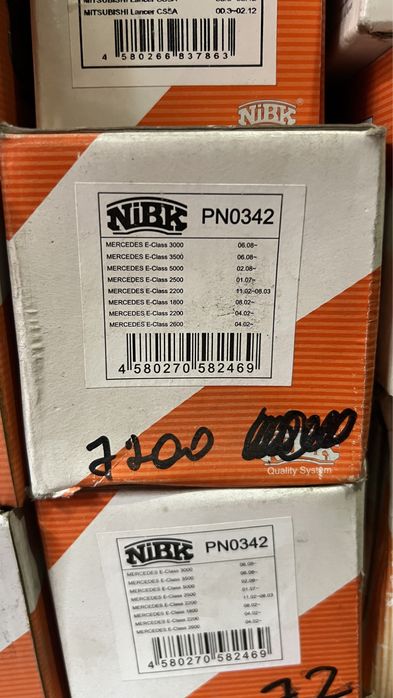 Колодки nibk оптом