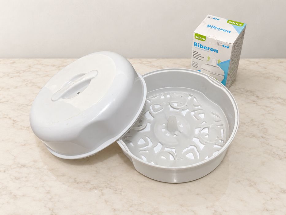 Sterilizator biberoane pentru microunde + biberon sigilat