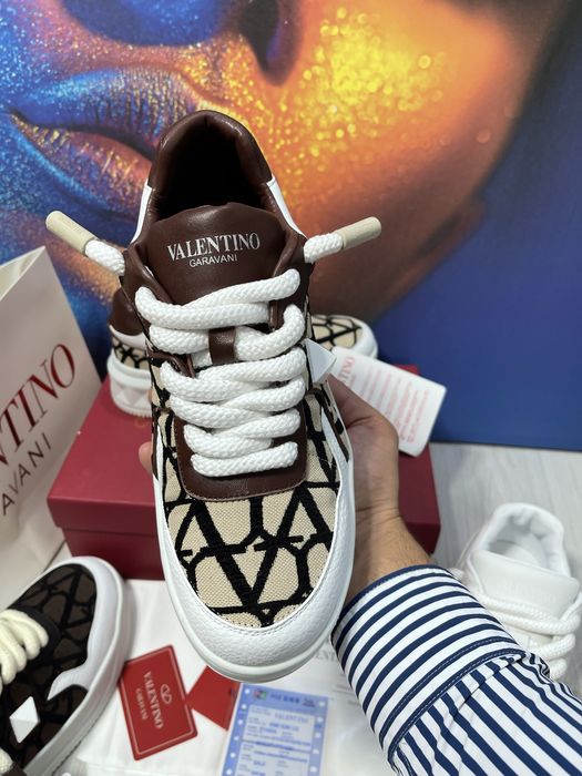 Adidasi Valentino One Stud piele naturala Full Box colectie noua