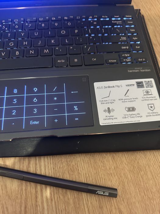Asus ZenBook Flip S Evo UX371E I7 gen 11 16gb ram ssd 1tr