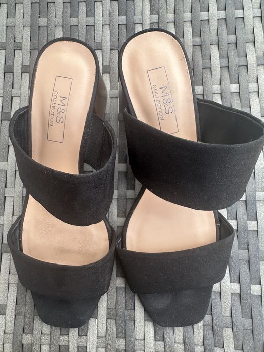 Papuci cu toc gros Marks&Spencer