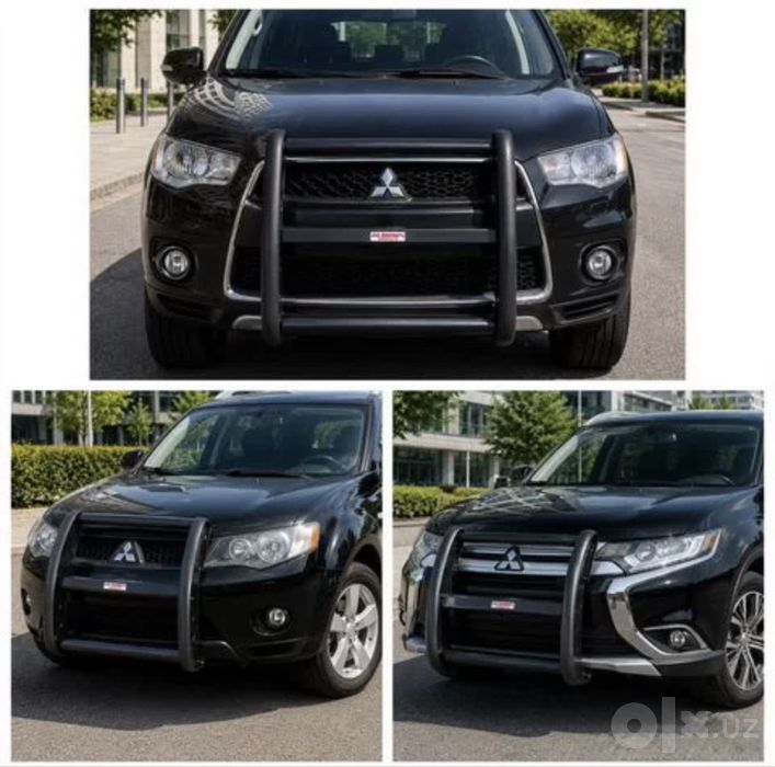 Защита бампера на Mitsubishi Outlander кенгурятник
