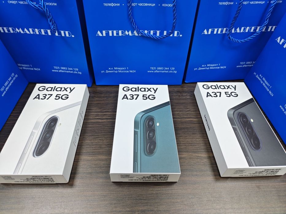 ^^^ 128GB Samsung A37 5G ГАРАНИЦЯ А1 до 2028 Black / White / GreyGreen