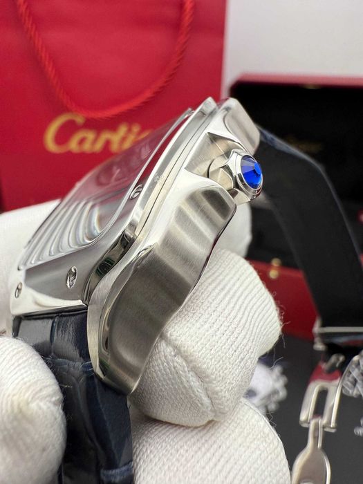 Cartier santos 100 синьо