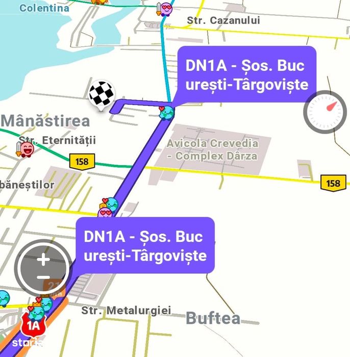Teren intravilan Crevedia - Manastirea - Buftea, 582mp, 0%comision