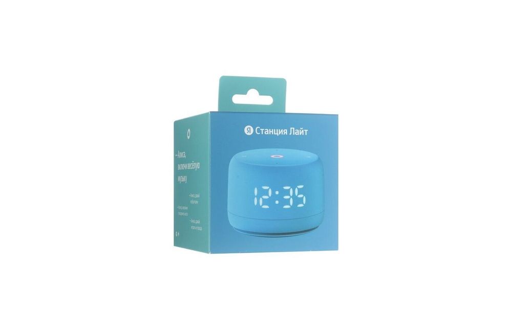 Умная колонка Яндекс Станция Лайт 2 с Алисой на YandexGPT голубая