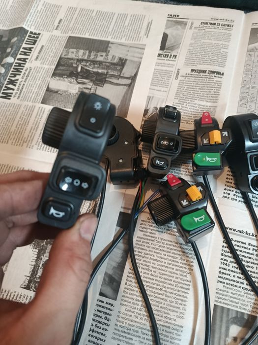 Переключатель 3 в 1 для электровелосипеда