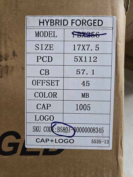 17цола 5х112 VW Фолксваген 5x112