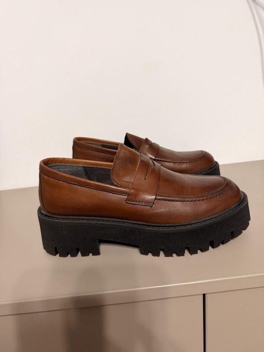 Mocasini/loafers de piele maro