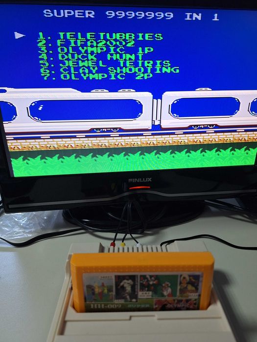 Olympic 9999999 in 1, caseta discheta clasica cu joc pentru consola TV