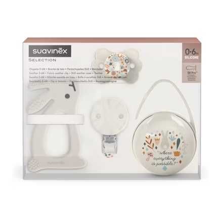 Suavinex Wonderland – Подаръчен комплект за новородено, бежов