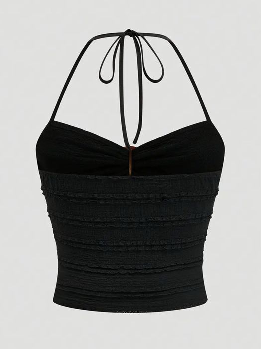 Черный топ, летняя