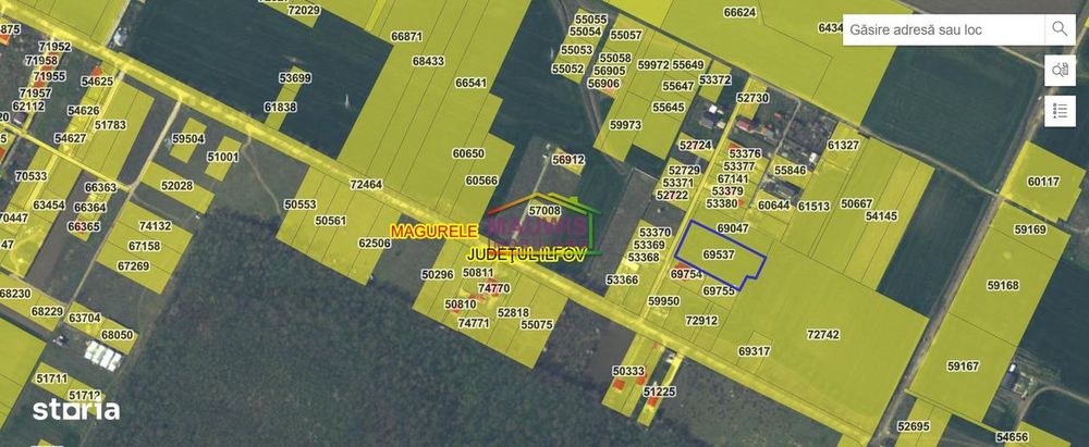 Vand teren intravilan in zona Magurele - strada Stejarului - 1782mp