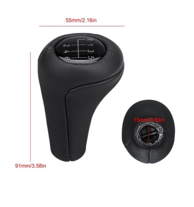 Kожена Tопка Скоростен Лост 6 Скорости За BMW E34 E36 E38 E39 E46 E52