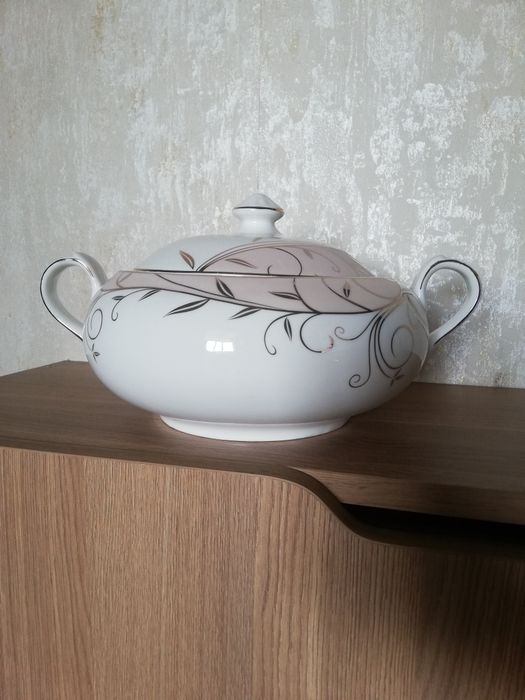 Кастрюля, фарфоровая, многофункциональная