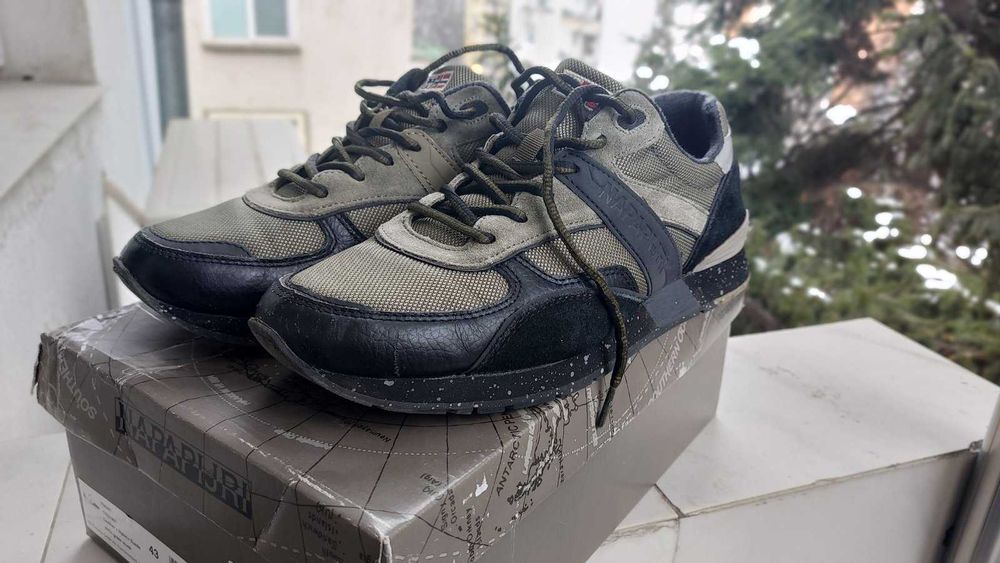 Маратонки Napapijri Rabari, Спортни обувки с велур и кожа