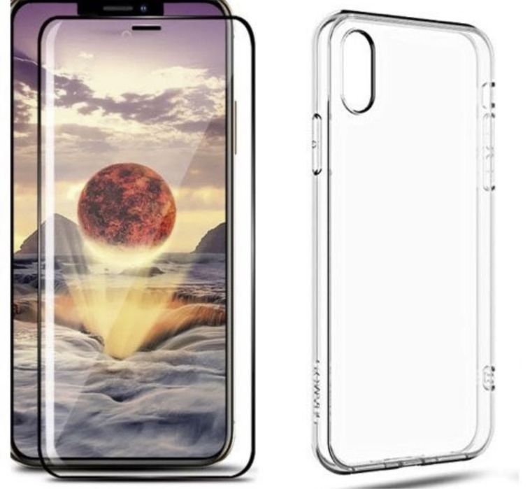 Iphone X XS XR - Husa Silicon Diferit Case 0,3MM si Folie Sticla 21D