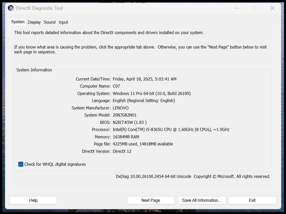 Laptop Lenovo 14'' i5 8250u T490 16gb DDR4 SSD 256GB FULL HD 14' W11