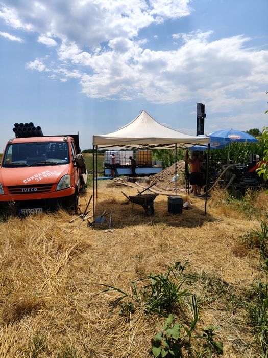 Сондажи за вода мобилна сонда цена от 100лв на метър хидрофори термопо