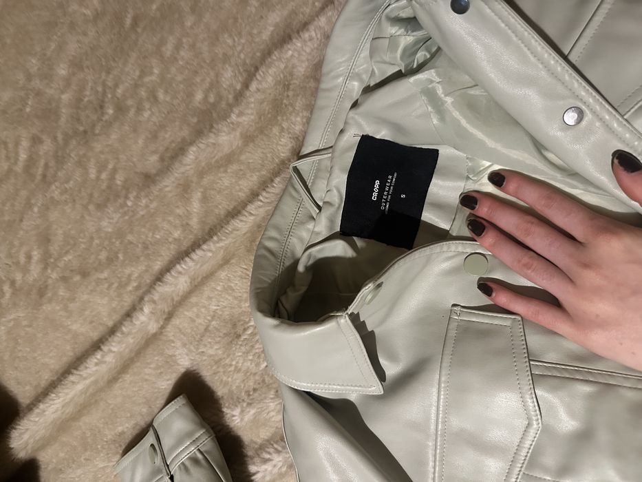 Jacheta de primavara verde menta