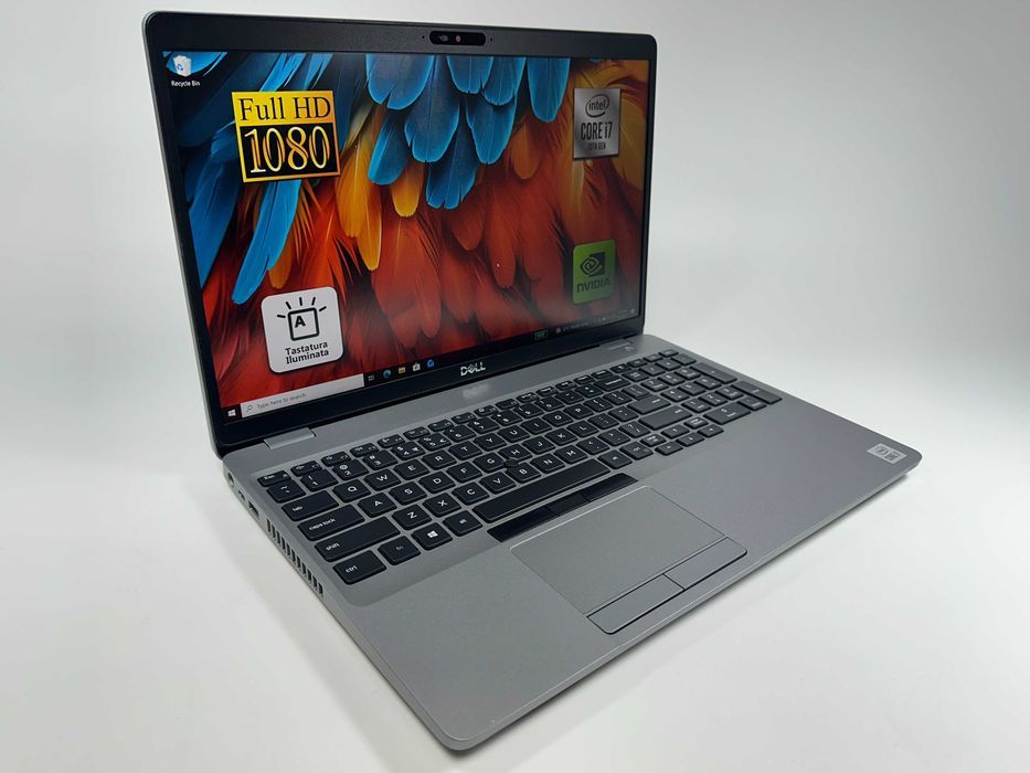 Laptop Dell Precision 3551 Intel i7-10850H 64 gb ram 1tb ssd Nvidia Quadro P620 15.6 inch Full HD Gama Workstation Win 11 Factura si Garantie 1 an