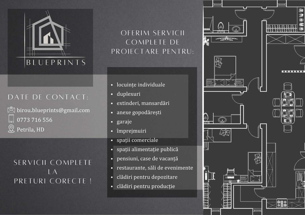 Proiect casa, extinderi, mansardari, proiectare constructii, relevee